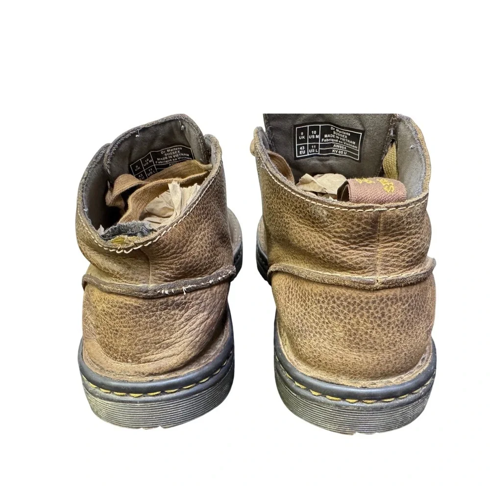 Dr. Martens Sussex Brown Leather Chukka Boots Mens 10 AirWair Slip Resistant